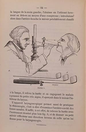 Note sur la laryngoscopie suivie de la description de quelques instruments nouvellement employés ...