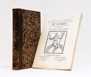 Catalogue de la bibliothèque scientifique de MM. De Jussieu dont la vente aura lieu le lundi 11 j...
