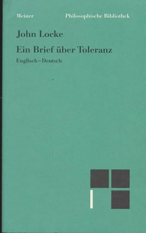 Bild des Verkufers fr Ein Brief ber Toleranz: Englisch-Deutsch. zum Verkauf von Fundus-Online GbR Borkert Schwarz Zerfa