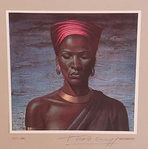 Image du vendeur pour Vladimir Tretchikoff: Zulu Girl, Signed Original Colour Print mis en vente par Chapter 1