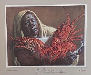 Image du vendeur pour Vladimir Tretchikoff: Crawfish Seller, Signed Original Colour Print mis en vente par Chapter 1