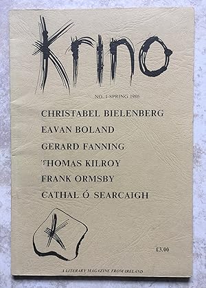 Immagine del venditore per Krino - Literary Magazine - No. 1, Spring 1986 venduto da Joe Collins Rare Books