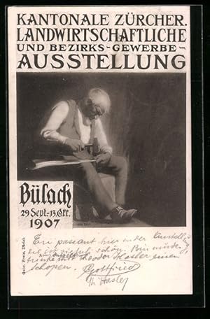 Ansichtskarte Bülach, Kantonale Zürcher Landwirtschaftliche und Bezirks-Gewerbe-Ausstellung 1907