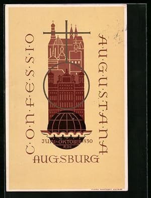 Ansichtskarte Augsburg, Confessio Augustana 1930, 400 Jahrfeier