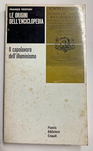 Seller image for Le Origini dell'Enciclopedia. for sale by Plurabelle Books Ltd