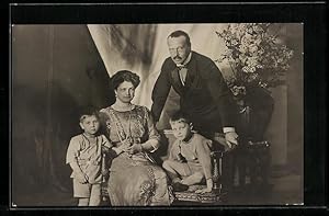 Ansichtskarte Postkartenwoche der Grossherzogin 1912, Herzogliche Familie von Hessen-Darmstadt