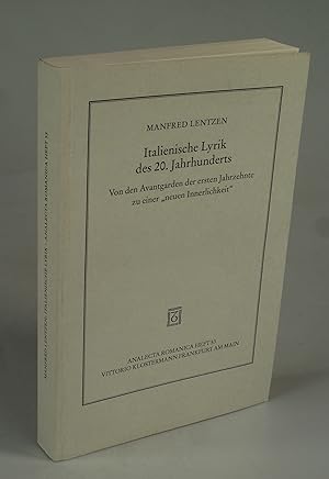 Seller image for Italienische Lyrik des 20. Jahrhunderts. for sale by Antiquariat Dorner