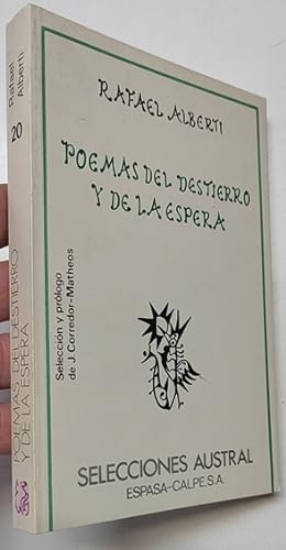 Seller image for Poemas del destierro y de la espera for sale by Librera Mamut