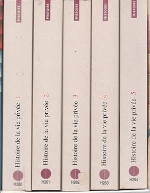 Bild des Verkufers fr Histoire de la vie prive. 5 tomes . zum Verkauf von Librera Astarloa