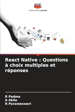Bild des Verkufers fr React Native : Questions  choix multiples et rponses zum Verkauf von moluna