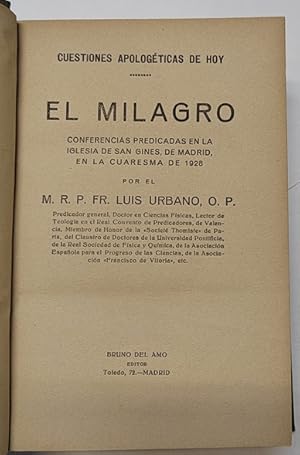 Seller image for El milagro / La justicia for sale by Librera Mamut