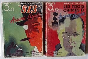 Image du vendeur pour 813, Les trois crimes d'Arsne Lupin [complet en 2 volumes] mis en vente par Le Rayon populaire