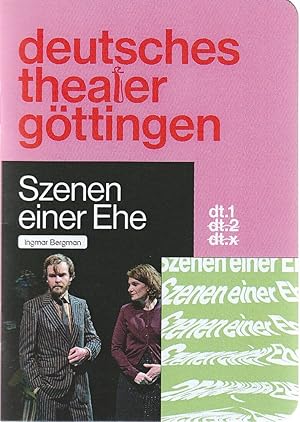 Seller image for Programmheft Ingmar Bergmann SZENEN EINER EHE Premiere 29. April 2022 Spielzeit 2021 / 22 966 for sale by Programmhefte24 Schauspiel und Musiktheater der letzten 150 Jahre