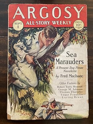 Image du vendeur pour Argosy All-Story Weekly September 1, 1928 Volume 197 Number 4 mis en vente par biblioboy