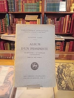 Immagine del venditore per Album d'un pessimiste venduto da Librairie FAUGUET