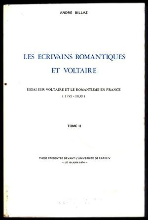 Seller image for Les crivains romantiques et Voltaire : 1795-1830 for sale by Ammareal