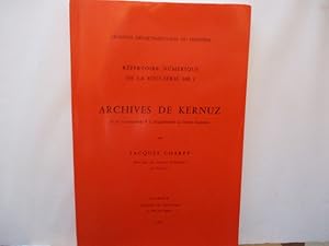 Bretagne - Archives de Kernuz (Répertoire numérique de la sous-série 100 J) - Et supplément au fo...