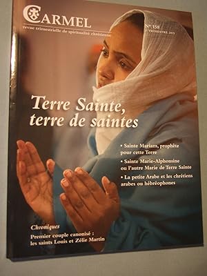 Bild des Verkufers fr Carmel Revue trimestrielle de spiritualite chretienne.N158 zum Verkauf von Domifasol