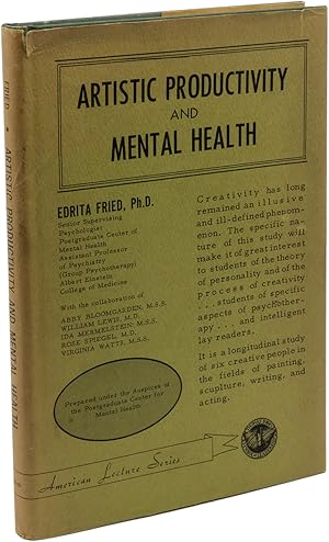 Seller image for ARTISTIC PRODUCTIVITY AND MENTAL HEALTH for sale by W. C. Baker Rare Books & Ephemera, ABAA