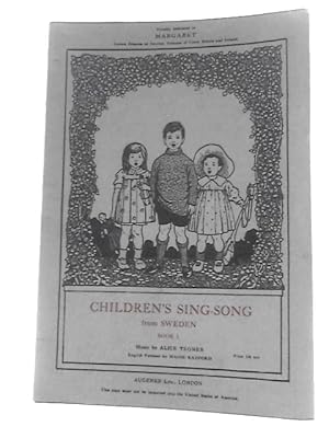 Imagen del vendedor de Children's Sing-Song from Sweden, Book I a la venta por World of Rare Books