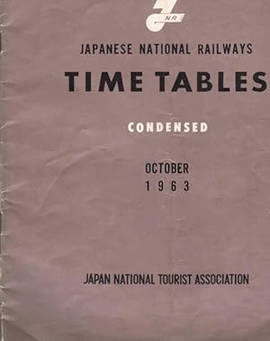 Japanese National Railways Condensed Time Tables ; October 1963.