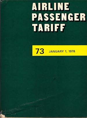 Airline Passenger Tariff (APT) ; No. 73. January 1, 1978. Scandinavian Airlines System and Swiss ...