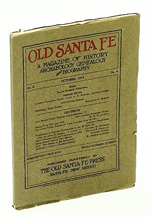 Immagine del venditore per Old Santa Fe - A Magazine of History, Archaeology, Genealogy, and Biography, October [Oct.], 1914, Volume II, Number 6: 1852 Battle Between Utes and Comanches venduto da RareNonFiction, IOBA