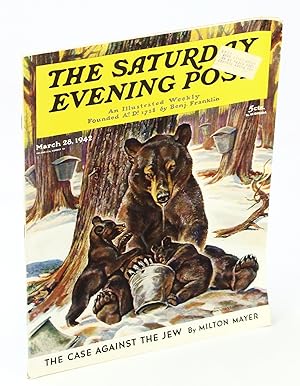 Seller image for Saturday Evening Post, An Illustrated Weekly - March [Mar.] 28, 1942: Milton Meyer's "The Case Against the Jew" for sale by RareNonFiction, IOBA