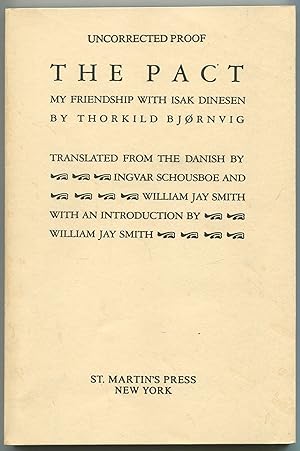 Seller image for The Pact: My Friendship with Isak Dinesen by Thorkild Bjornvig for sale by Between the Covers-Rare Books, Inc. ABAA