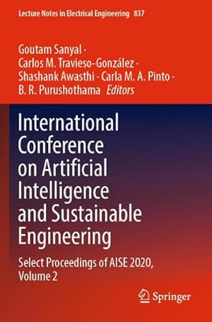 Bild des Verkufers fr International Conference on Artificial Intelligence and Sustainable Engineering : Select Proceedings of AISE 2020, Volume 2 zum Verkauf von AHA-BUCH GmbH