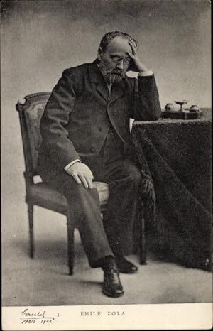 Ansichtskarte / Postkarte Emile Zola, Portrait