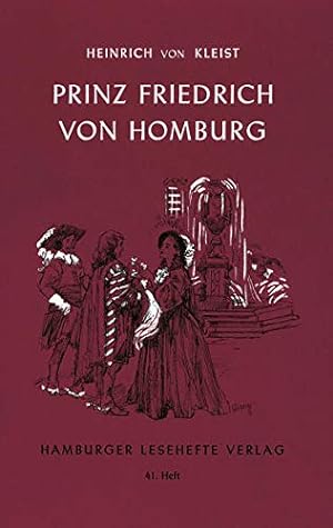 Bild des Verkufers fr Prinz Friedrich von Homburg ein Schauspiel zum Verkauf von Antiquariat Buchhandel Daniel Viertel