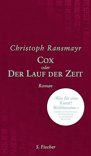 Bild des Verkufers fr Cox oder Der Lauf der Zeit Roman zum Verkauf von Antiquariat Buchhandel Daniel Viertel