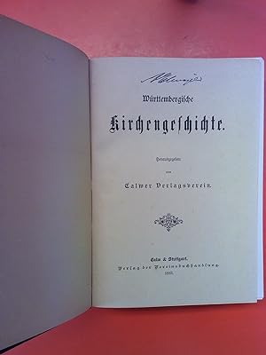 Image du vendeur pour Wrttembergische Kirchengeschichte mis en vente par biblion2