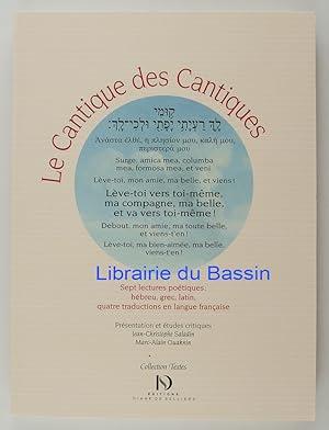 Seller image for Le Cantique des Cantiques for sale by Librairie du Bassin