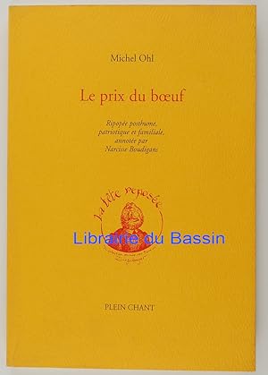 Seller image for Le prix du boeuf Ripope posthume, patriotique et familiale for sale by Librairie du Bassin