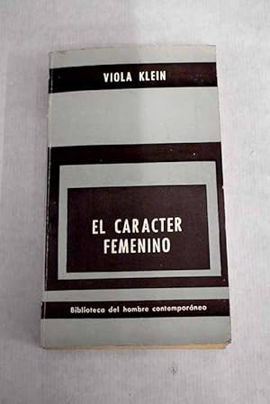 Seller image for El carcter femenino for sale by Alcan Libros