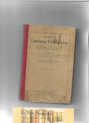 Seller image for Cours de Langue Franaise : tude du vocabulaire, grammaire et exercices, composition franaise - Cours complmentaire, brevet lmentaire for sale by La Petite Bouquinerie