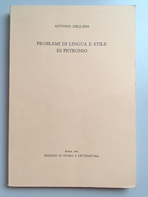 Problemi di lingua e stile in Petronio.