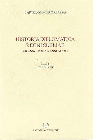Imagen del vendedor de Historia diplomatica Regni Siciliae a la venta por DRBOOKS