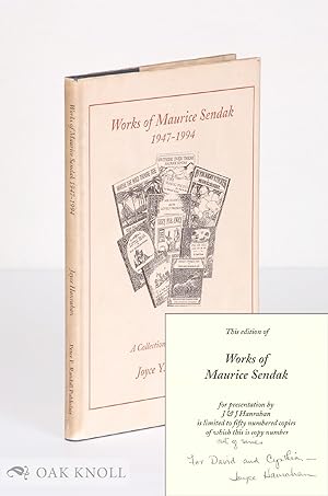 Image du vendeur pour WORKS OF MAURICE SENDAK, 1947-1994, A COLLECTION WITH COMMENTS mis en vente par Oak Knoll Books, ABAA, ILAB
