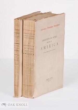 Imagen del vendedor de BIBLIOTHECA AMERICANA VETUSTISSIMA, A DESCRIPTION OF WORKS RELATING TO AMERICA PUBLISHED BETWEEN THE YEARS 1492 AND 1551, [with] ADDITIONS a la venta por Oak Knoll Books, ABAA, ILAB