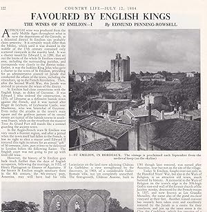 Seller image for The Wines of St. Emilion. Several pictures and accompanying text, removed from an original issue of Country Life Magazine, 1984. for sale by Cosmo Books