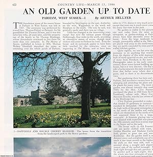 Seller image for Parham, West Sussex; an Old Garden up to Date. Several pictures and accompanying text, removed from an original issue of Country Life Magazine, 1986. for sale by Cosmo Books