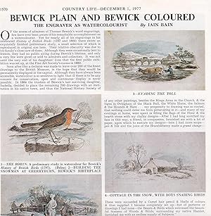 Seller image for Thomas Bewick the Engraver as Watercolourist. Several pictures and accompanying text, removed from an original issue of Country Life Magazine, 1977. for sale by Cosmo Books