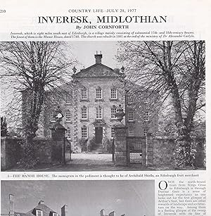 Image du vendeur pour The Village of Inveresk, Midlothian. Several pictures and accompanying text, removed from an original issue of Country Life Magazine, 1977. mis en vente par Cosmo Books