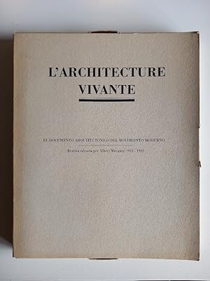 L'Architecture vivante : el documento arquitectónico del movimiento moderno : revista editada por...