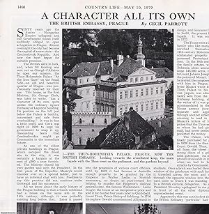 Seller image for The British Embassy, Prague; the Thun-Hohenstein Palace. Several pictures and accompanying text, removed from an original issue of Country Life Magazine, 1979. for sale by Cosmo Books