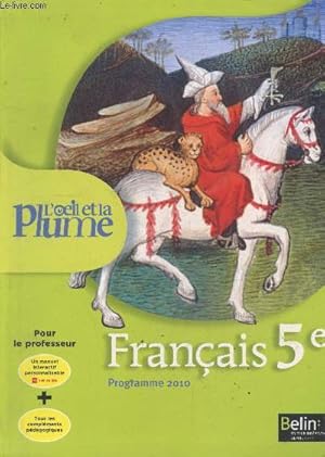 Seller image for L'Oeil et la Plume : Franais 5e (CD "Lib'Franais" inclus) for sale by Le-Livre