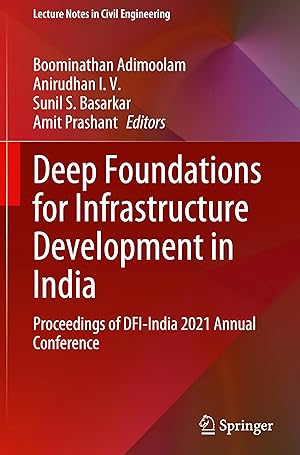 Image du vendeur pour Deep Foundations for Infrastructure Development in India mis en vente par moluna